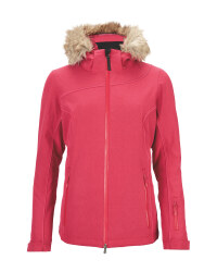 Ladies' Pink Hooded Ski Pro Jacket
