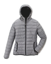 Ladies' Quilted Reversible Jacket - Grey
