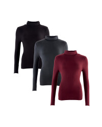 Ladies' Ribbed Neck Polo