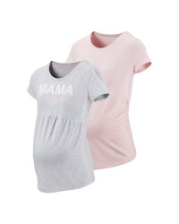 Ladies' Rose Maternity T-shirt 2 Pk