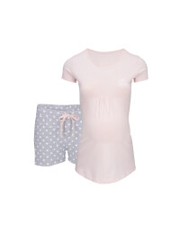 Ladies' Rose/Grey Maternity Pyjamas
