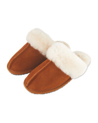 Ladies' Sheepskin Slippers - Tan