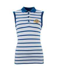 Ladies' Sleeveless Navy Polo Shirt