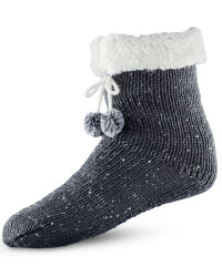 Ladies' Winter Slipper Socks - Charcoal