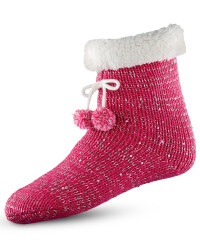 Ladies' Winter Slipper Socks - Pink