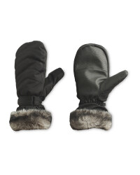Crane Ladies' Faux Fur Ski Mitts