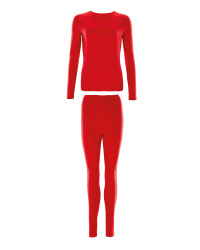 Ladies Ski and Sports Base Layer Set - Red
