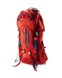 Ladies' 65L Trekking Backpack - Red / Blue