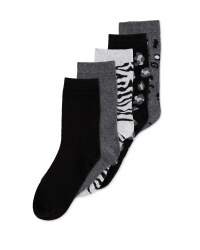 Ladies' Animal Print Socks 5 Pack