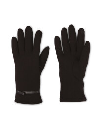 Ladies Black Bow Gloves