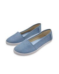 Ladies' Canvas Pumps - Chambray