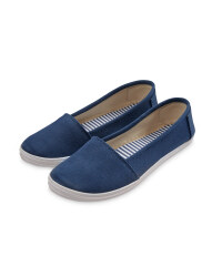 Ladies' Canvas Pumps - Navy