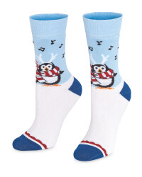 Penguin Christmas Socks
