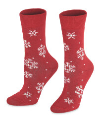 Snowflake Christmas Socks