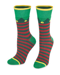 Stripe Christmas Socks