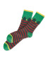 Stripe Christmas Socks