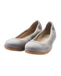 Ladies Comfort Ballerina Dark Grey