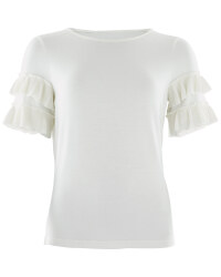 Avenue Ladies Frill Sleeve Top