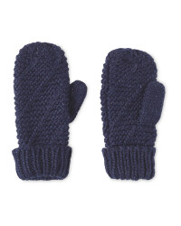 Ladies Diagonal Full Palm Mitten