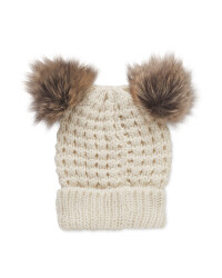 Avenue Ladies Double Pom Pom Beanie