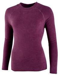 Ladies Fleece Sweater - Plum
