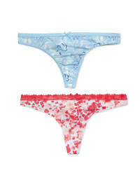 Ladies' Floral Thongs 2-Pack