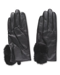 Ladies' Faux Fur Leather Gloves