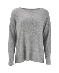 Ladies' Avenue Grey Loungewear Top