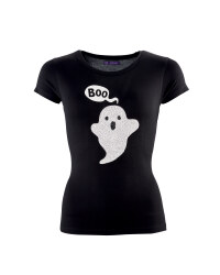 Ladies Halloween Ghost T-Shirt