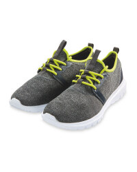 Crane Ladies Jersey Trainers - Grey