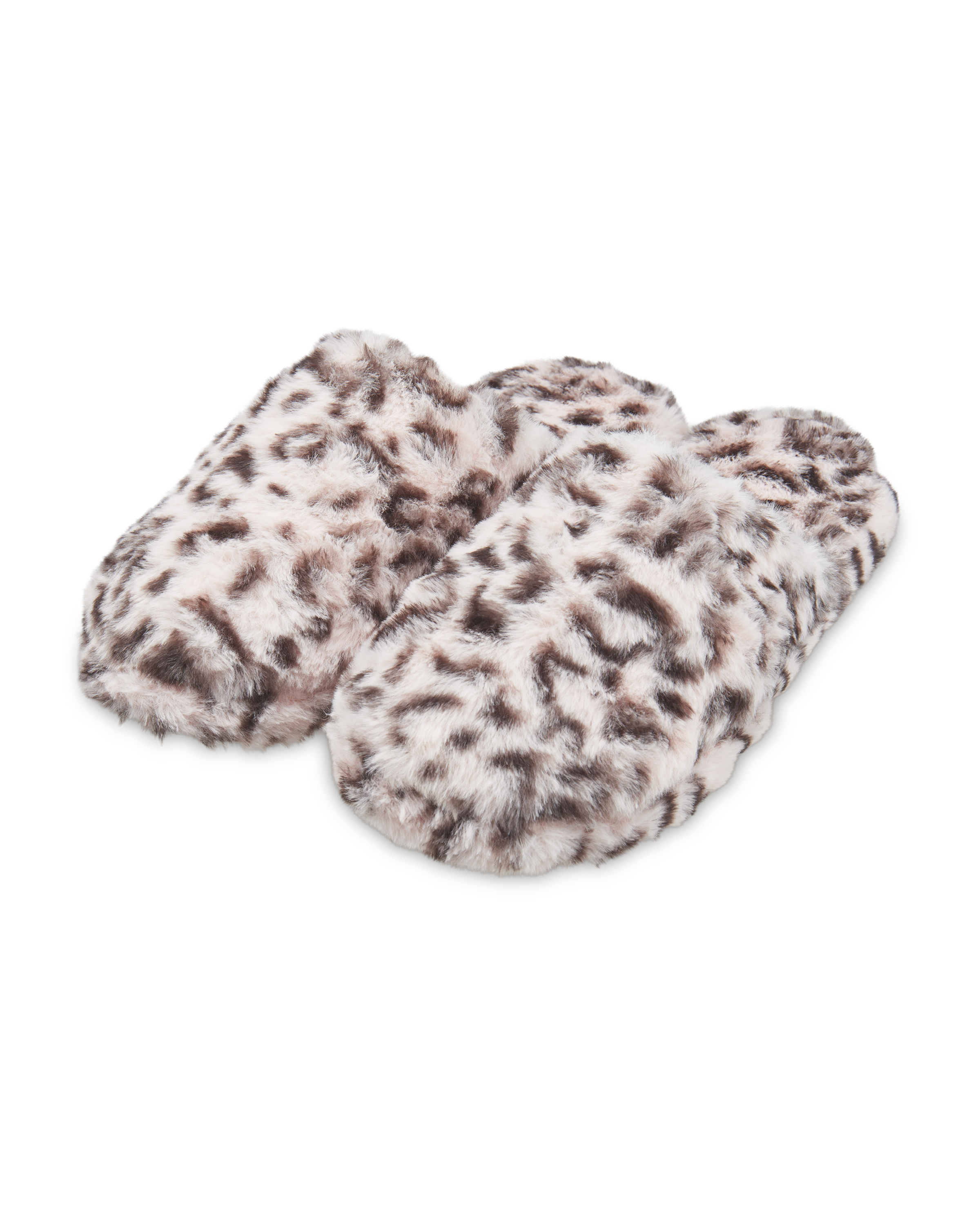 Avenue Ladies' Leopard Plush Mules - ALDI UK