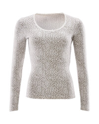 Avenue Ladies Long Sleeve Top - Leopard