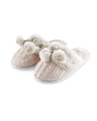 Ladies Luxury Knitted Slippers