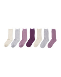 Ladies Multicolour Socks 7-Pack