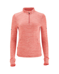 Ladies Crane Pink Winter Running Top