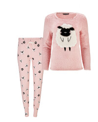 Ladies' Rose Sheep Fleece Pyjamas