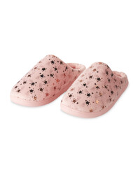Pink Memory Foam Slippers