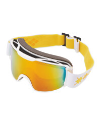 Crane Ladies Ski & Snowboard Goggles - Orange/White