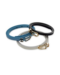 Ladies' Slim Belts - 3 Pack