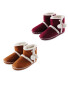 Ladies Suedette Boot Slippers