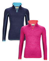 Ladies Zip Neck Top