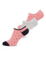 Ladies' Rose & Grey Trainer Socks