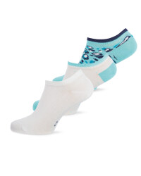 Ladies' Turquoise & White Socks