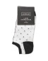 Ladies' White & Black Trainer Socks