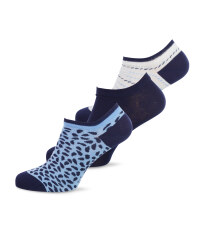 Ladies' White, Navy & Blue Socks