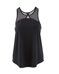 Crane Ladies Vest Top - Black