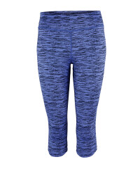 Ladies Violet Capri Running Trousers
