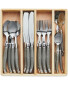 Lou Laguiole Cutlery Set 24 Pack - Grey