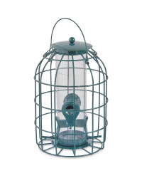 Lantern Bird Seed Feeder Green
