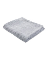 Large Cellular Blanket - Grey